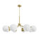 Hunter Hepburn 2-Light Bathroom Vanity Light In Painted Modern Brass - View #10